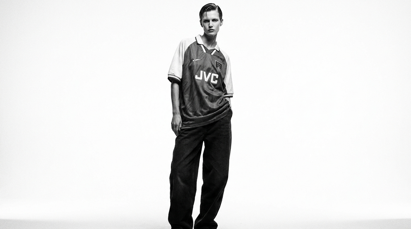 High-fashion archival sports editorial